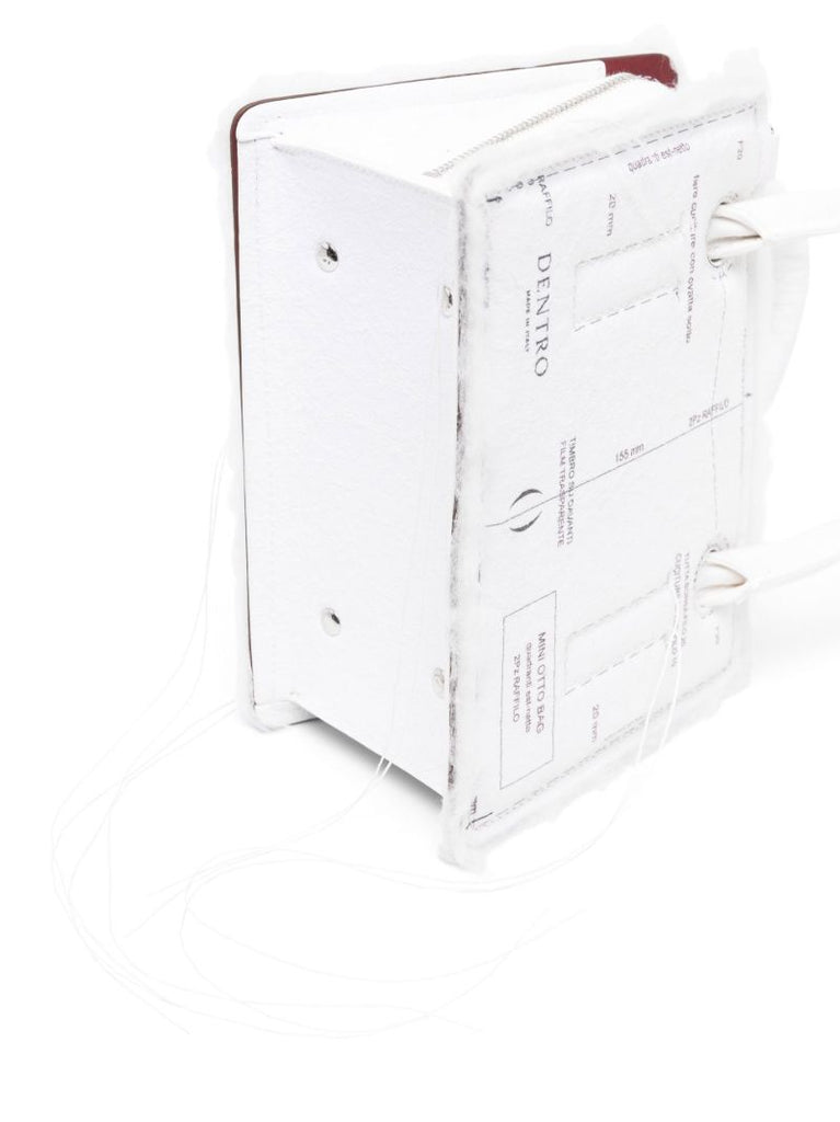 White Mini Otto Paper Top Handle Bag