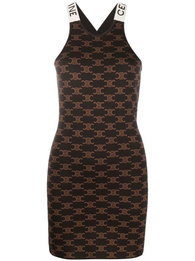 Brown Monogram Mini Dress