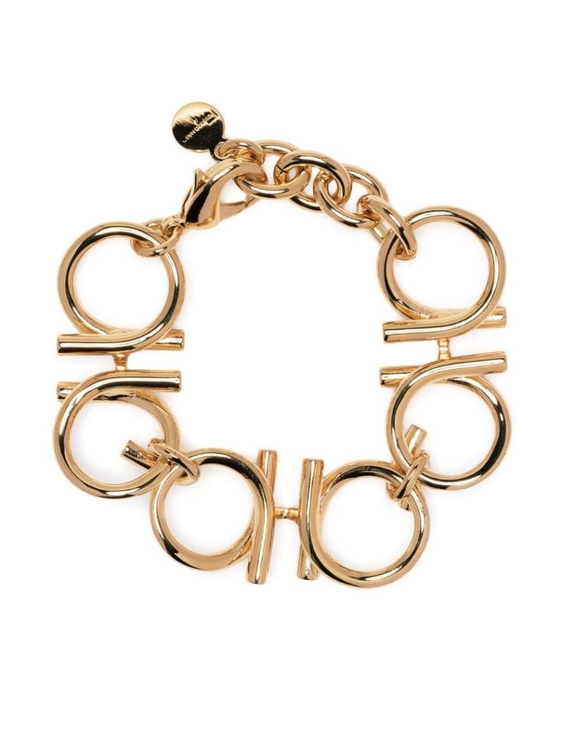 Gold-plated Gancini Bracelet