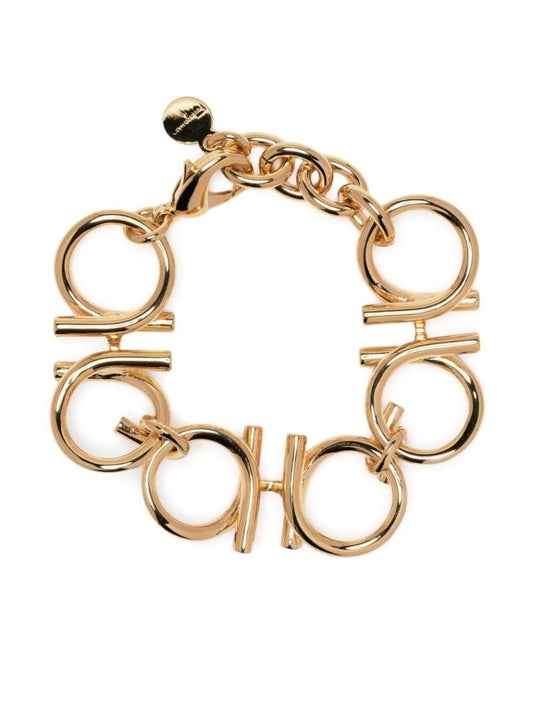 Gold-plated Gancini Bracelet