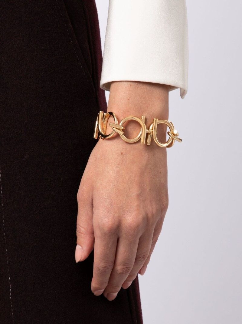 Gold-plated Gancini Bracelet