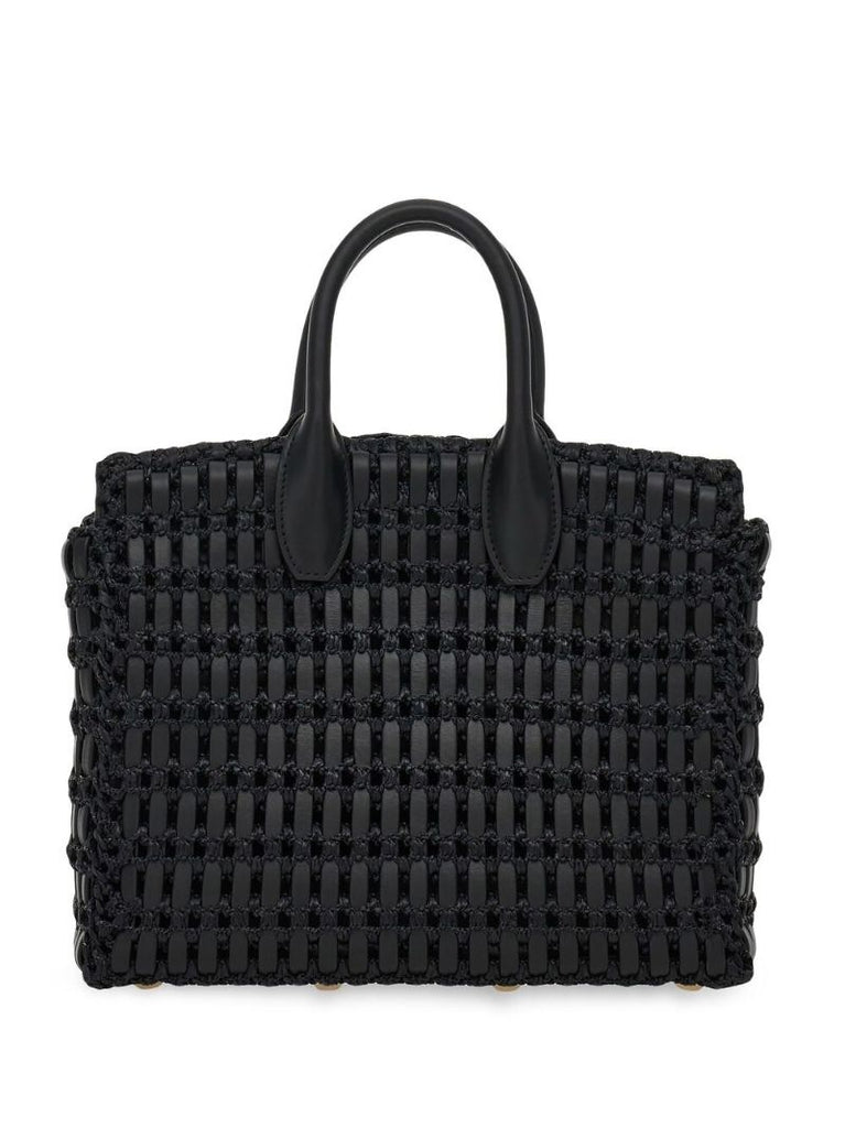 Black Studio Box Tote Bag