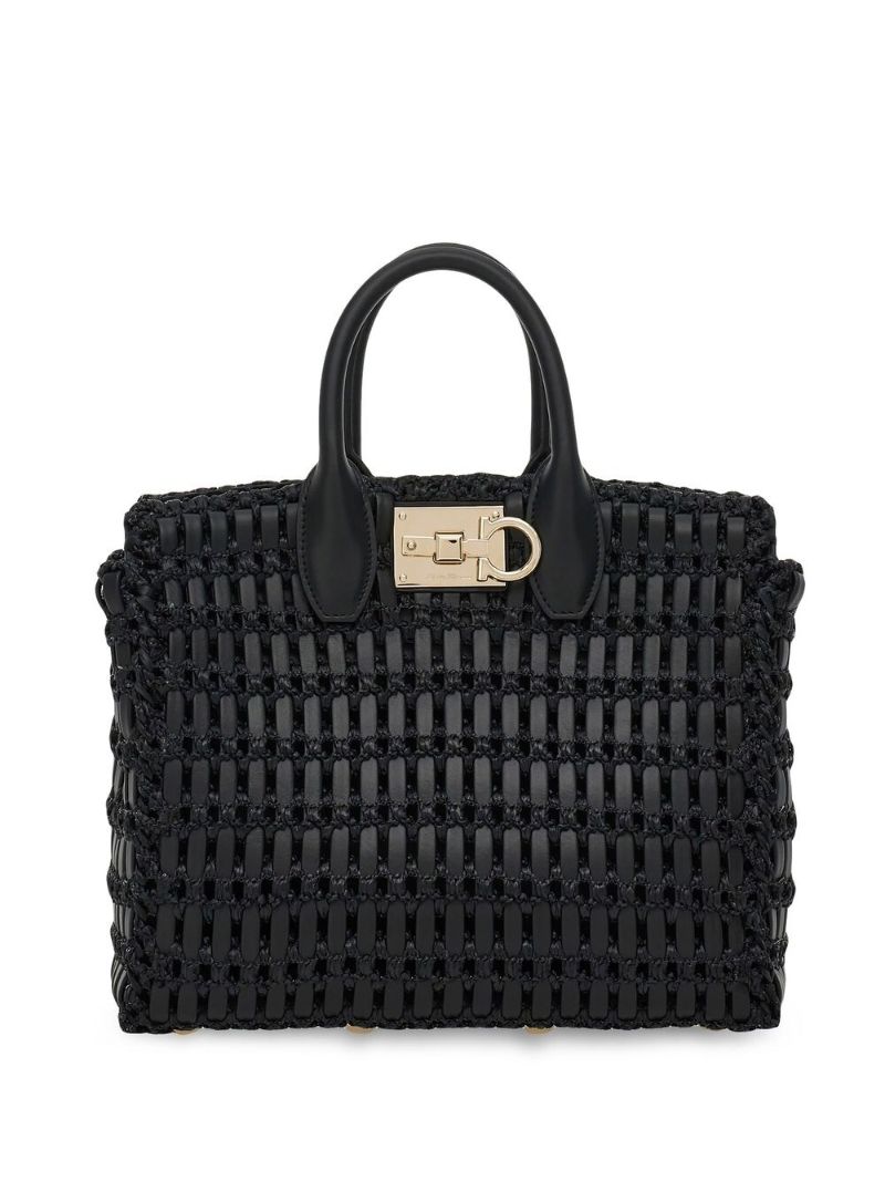 Black Studio Box Tote Bag