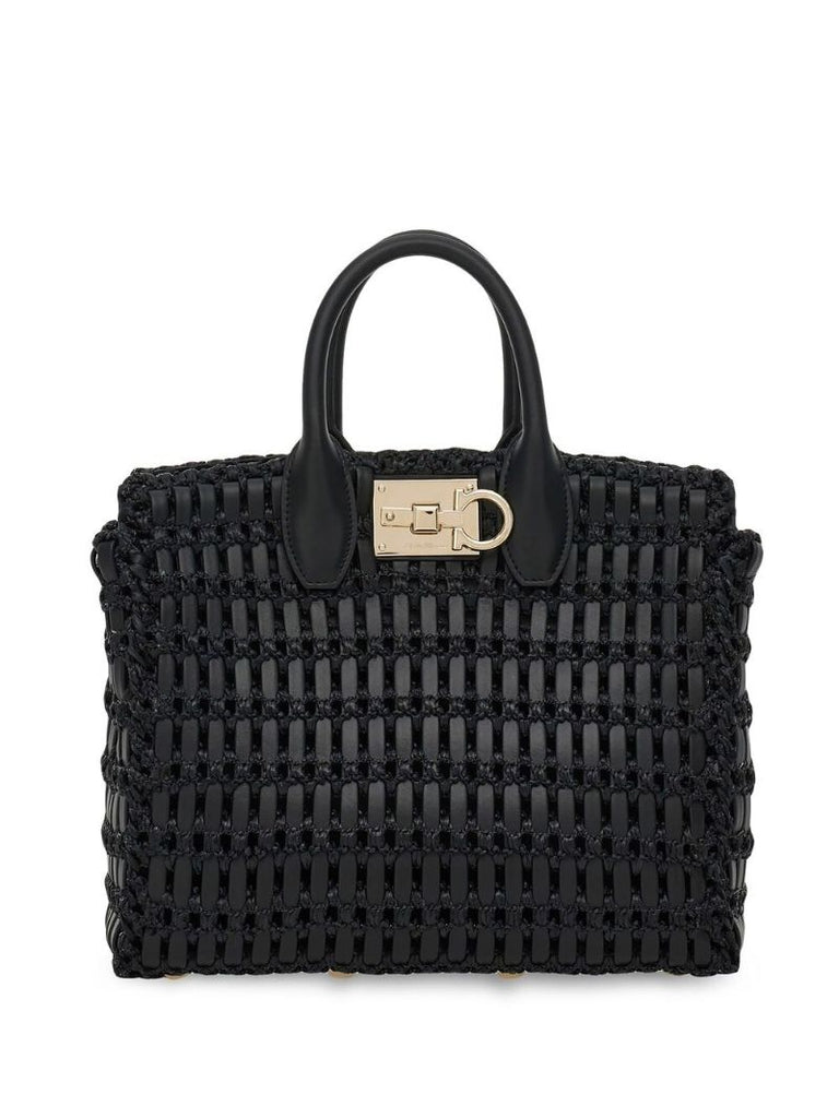 Black Studio Box Tote Bag