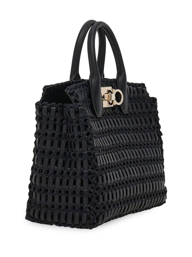Black Studio Box Tote Bag