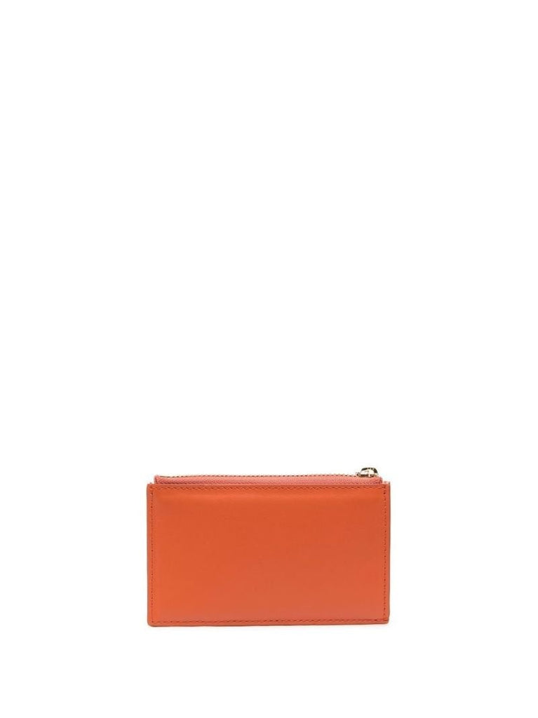 Orange Le Carre Rectangle Leather Wallet