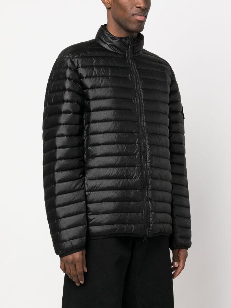 Black Zip-up Padded Jacket