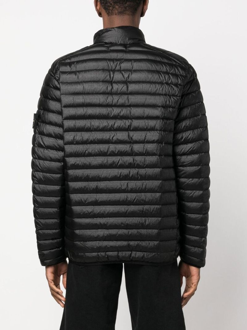 Black Zip-up Padded Jacket