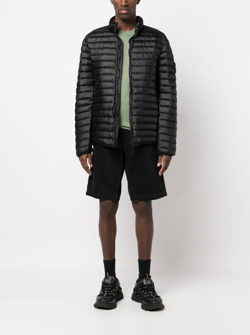 Black Zip-up Padded Jacket