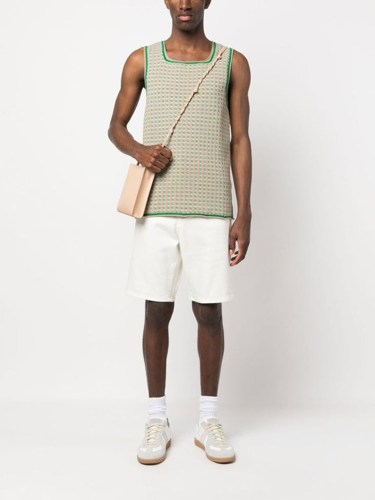 Beige Le Macio Knitted Vest