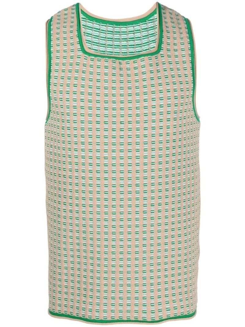 Beige Le Macio Knitted Vest