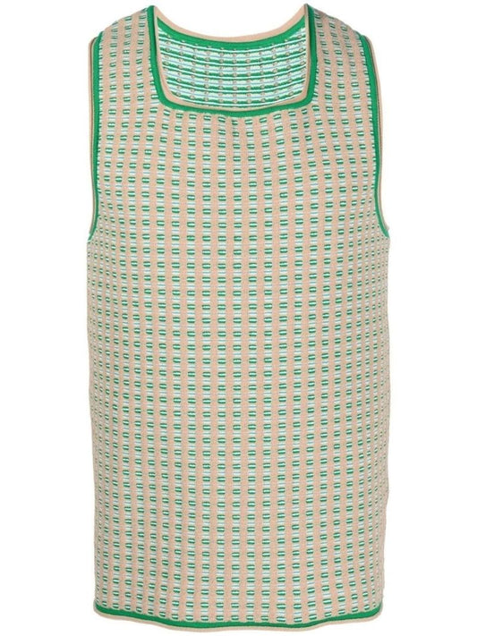 Beige Le Macio Knitted Vest