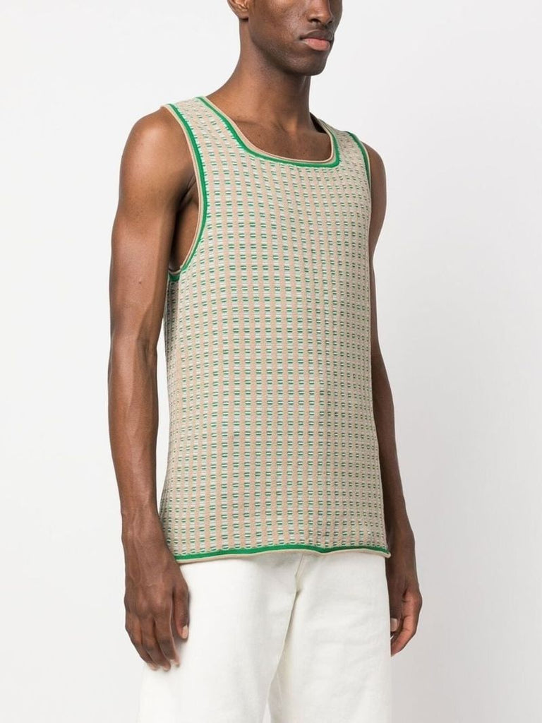 Beige Le Macio Knitted Vest