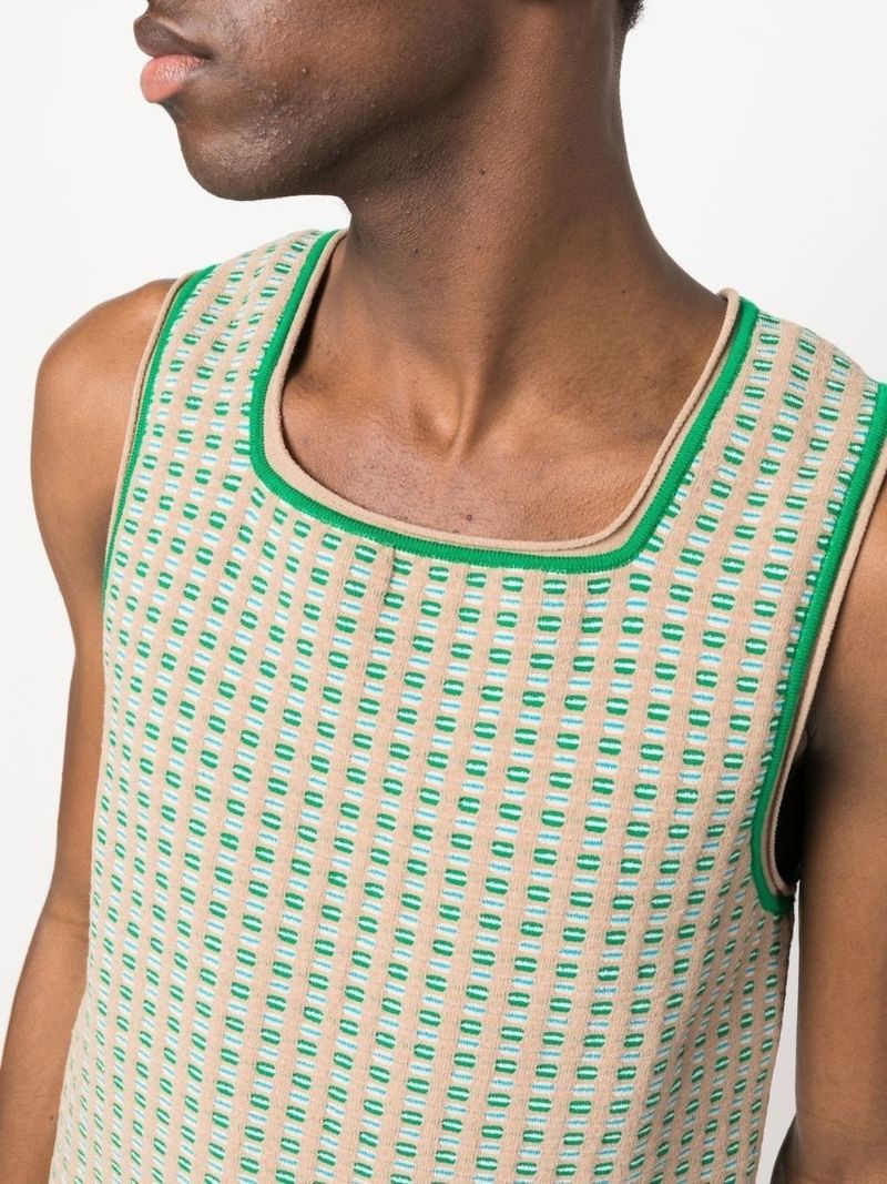 Beige Le Macio Knitted Vest