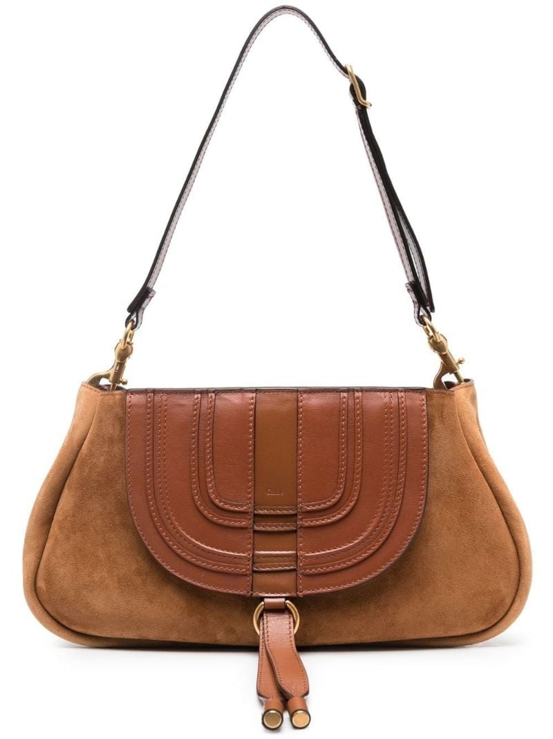 Brown Marcie Suede Shoulder Bag