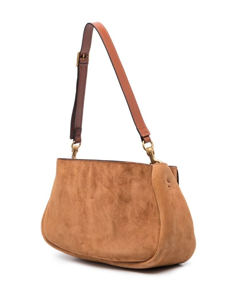 Brown Marcie Suede Shoulder Bag