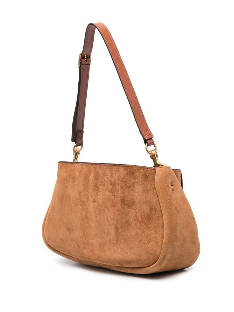 Brown Marcie Suede Shoulder Bag