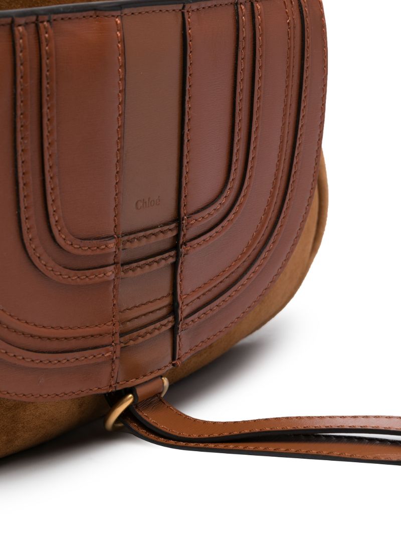 Brown Marcie Suede Shoulder Bag