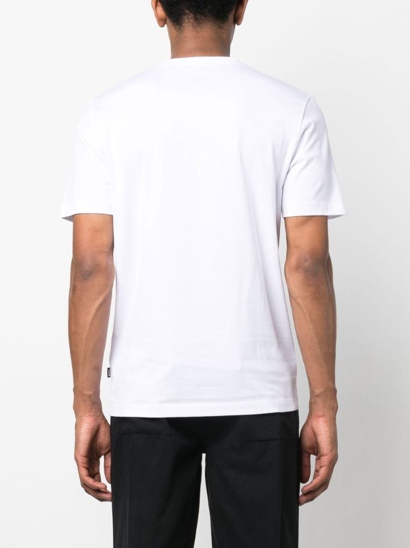 White Graphic Print T-shirt