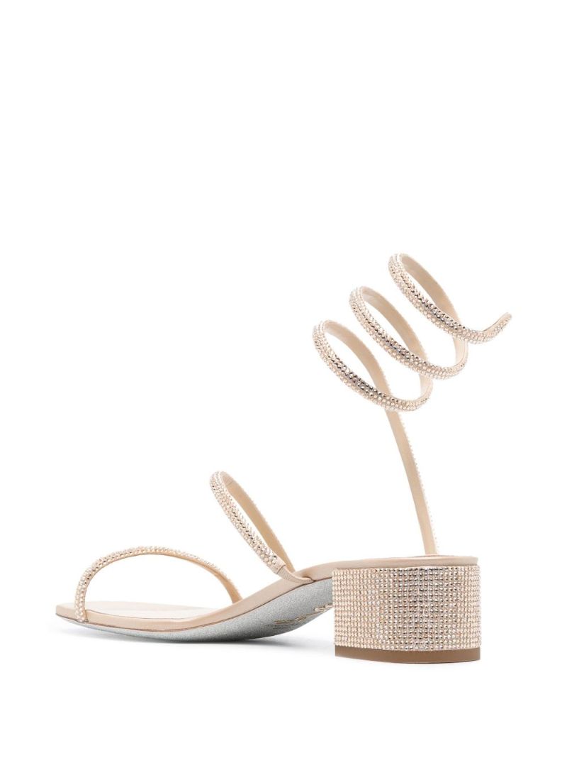 Gold 35 Crystal-embellished Sandals