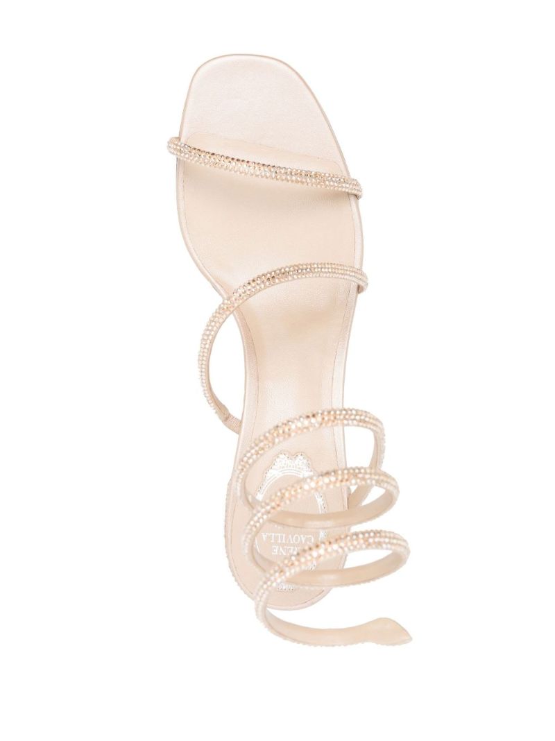 Gold 35 Crystal-embellished Sandals