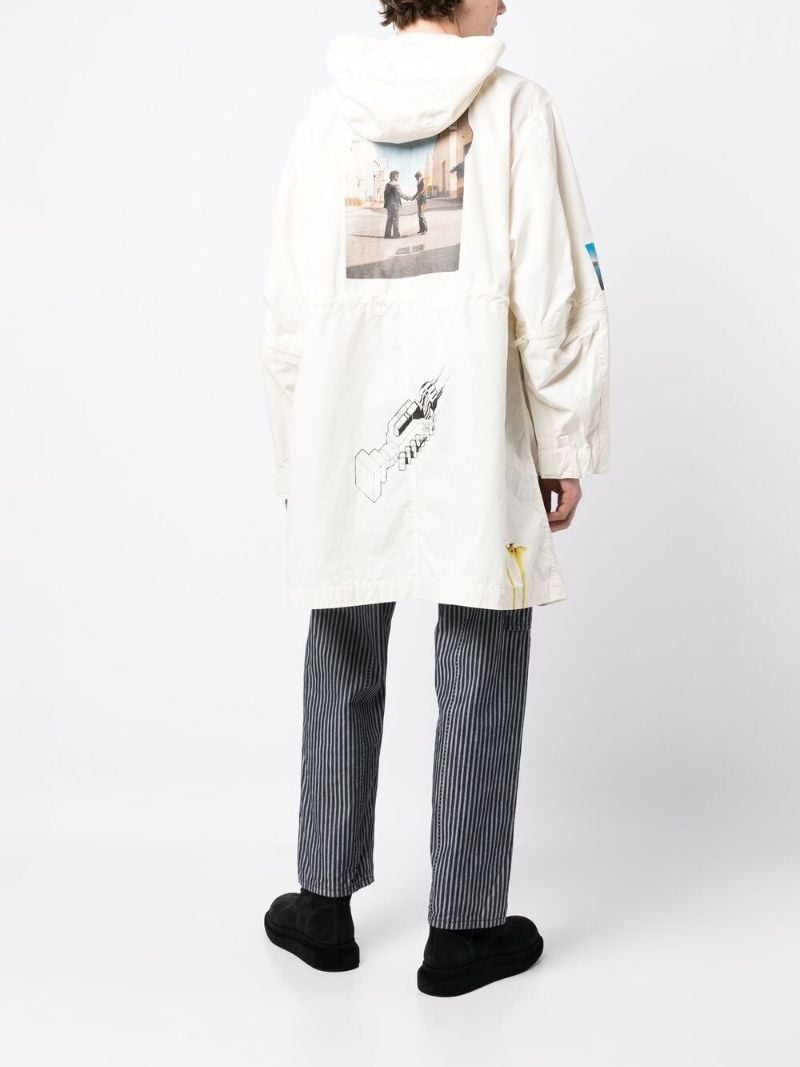 White Pink Floyd Hooded Jacket