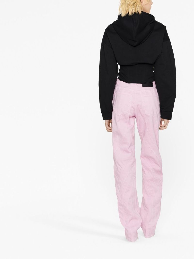 Black Corset-style Hoodie