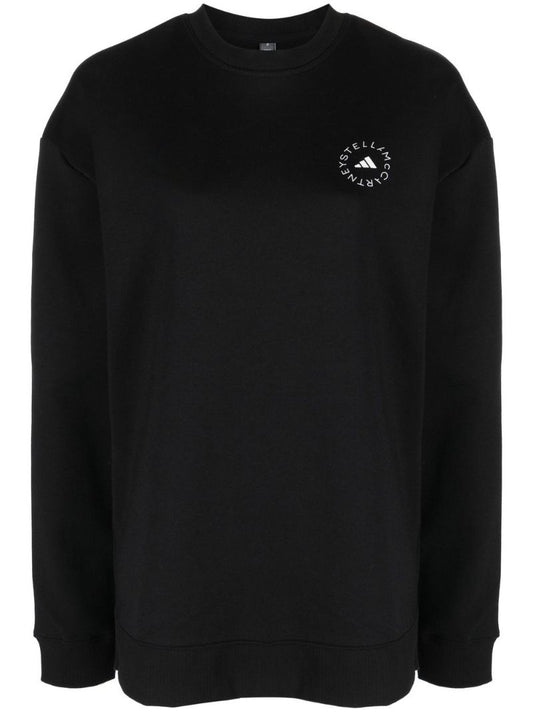 Black Logo Crew Neck Sweatshirt