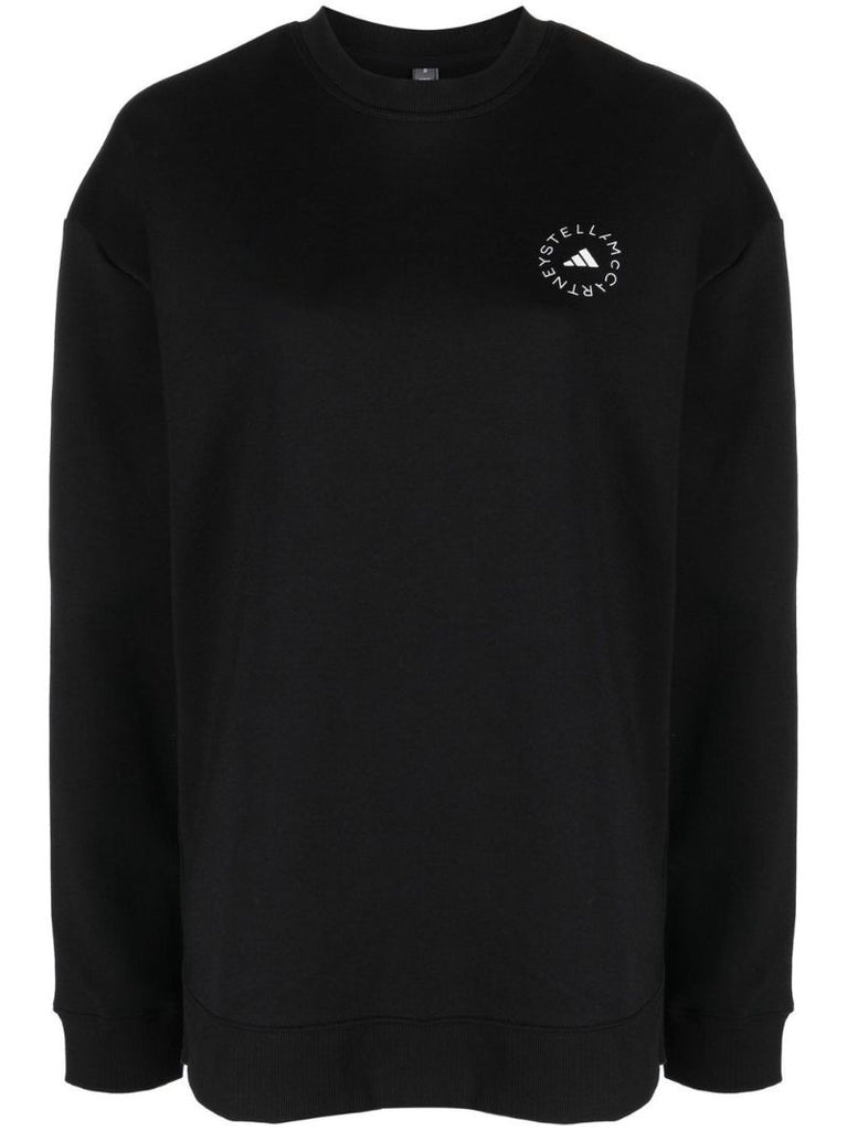 Black Logo Crew Neck Sweatshirt