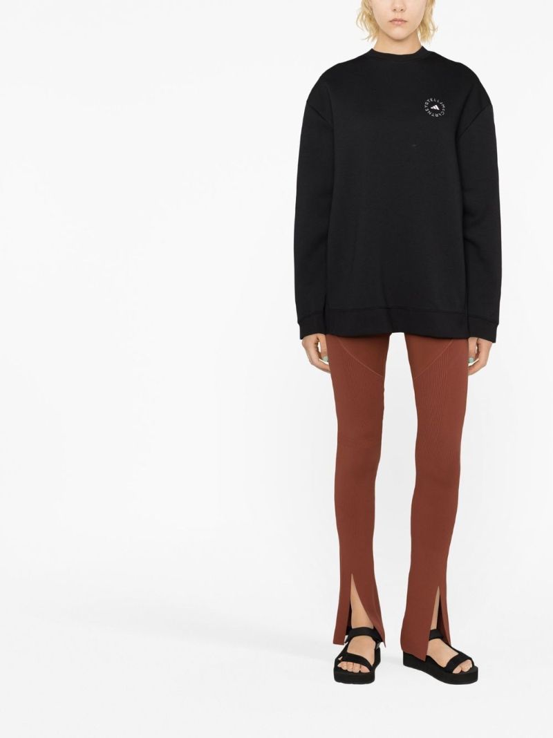 Black Logo Crew Neck Sweatshirt