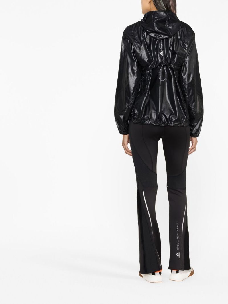 Black Zip Up Hooded Jacket