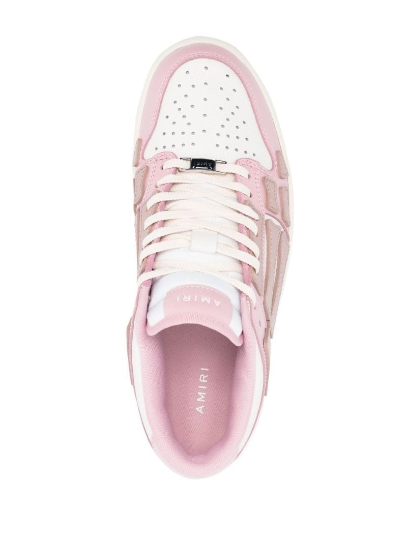 Pink Skel Top Panelled Sneakers