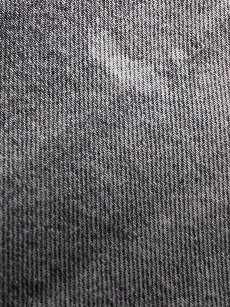 Grey Distressed Straight-leg Jeans
