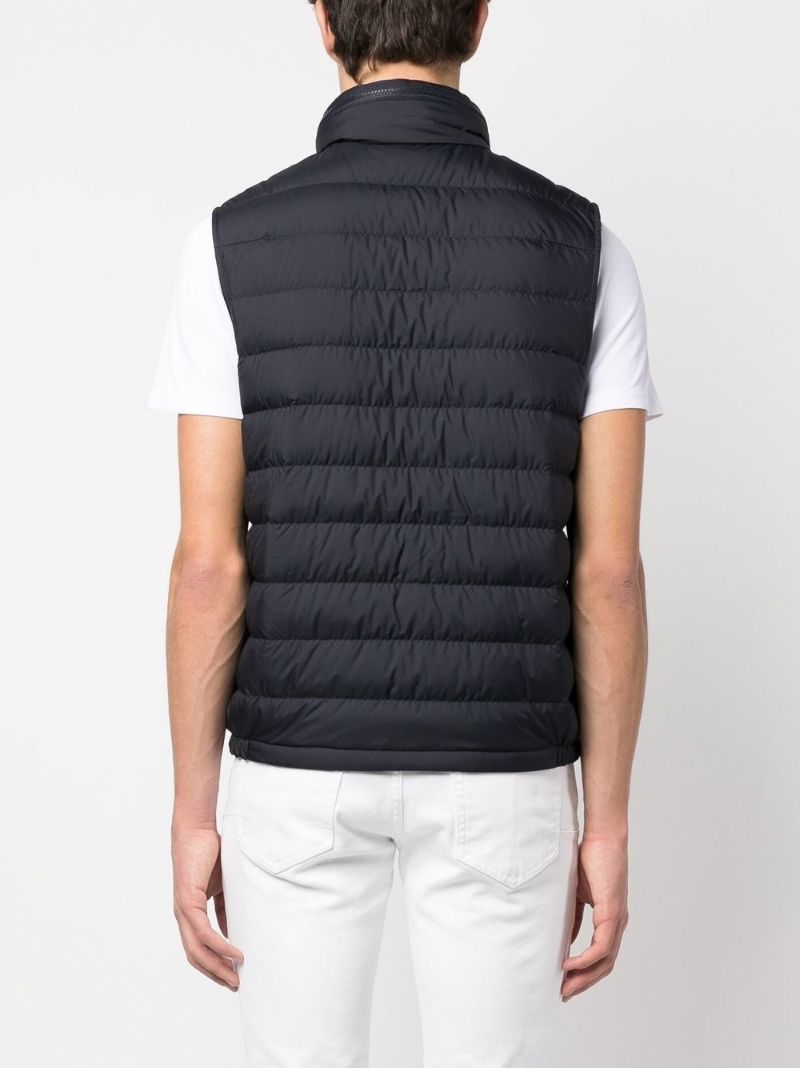Blue Logo Patch Padded Vest