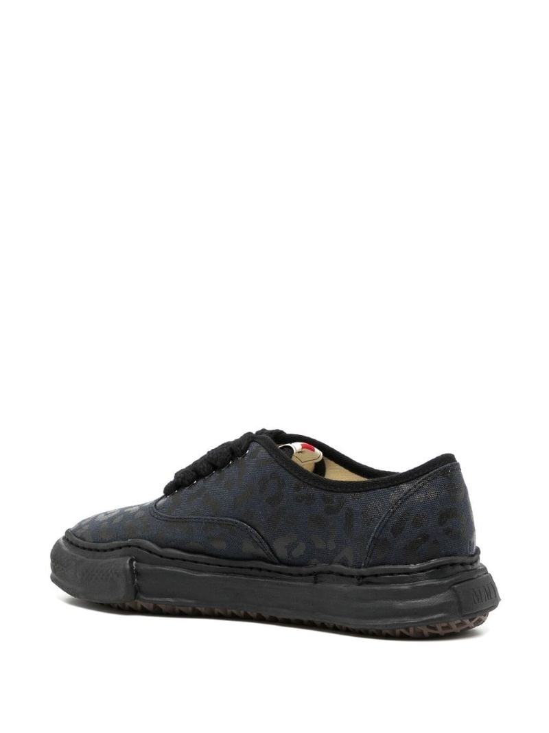 Black Baker Leopard Print Low-top Sneakers