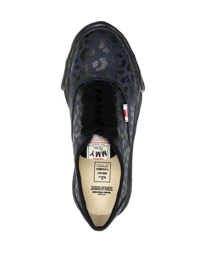 Black Baker Leopard Print Low-top Sneakers