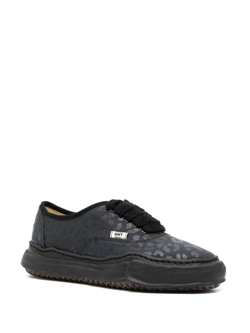 Black Baker Leopard Print Low-top Sneakers