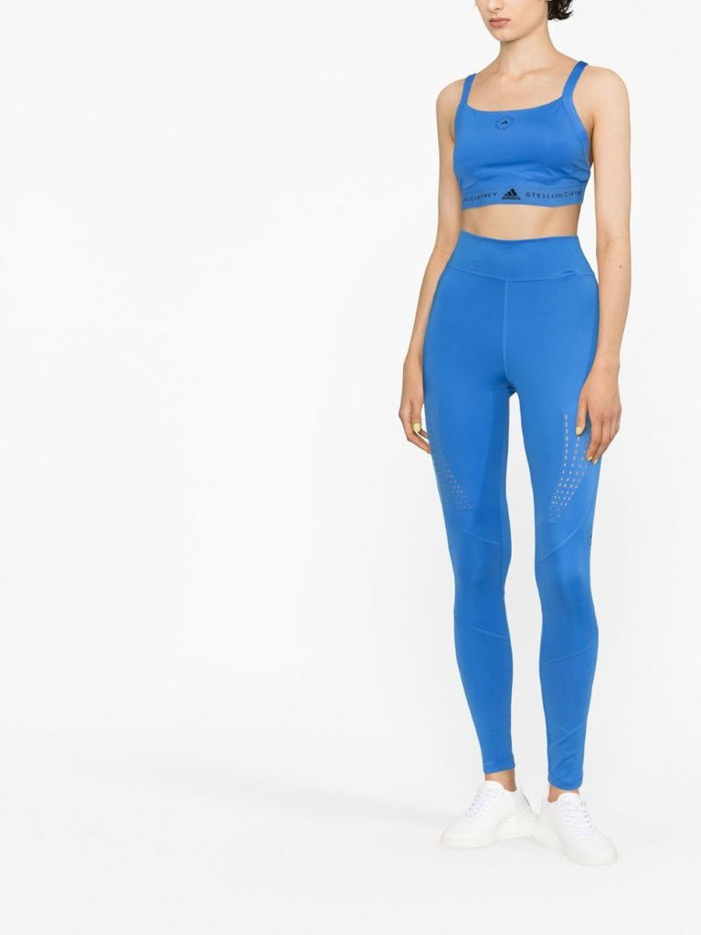 Blue Truepurpose Logo Sports Bra