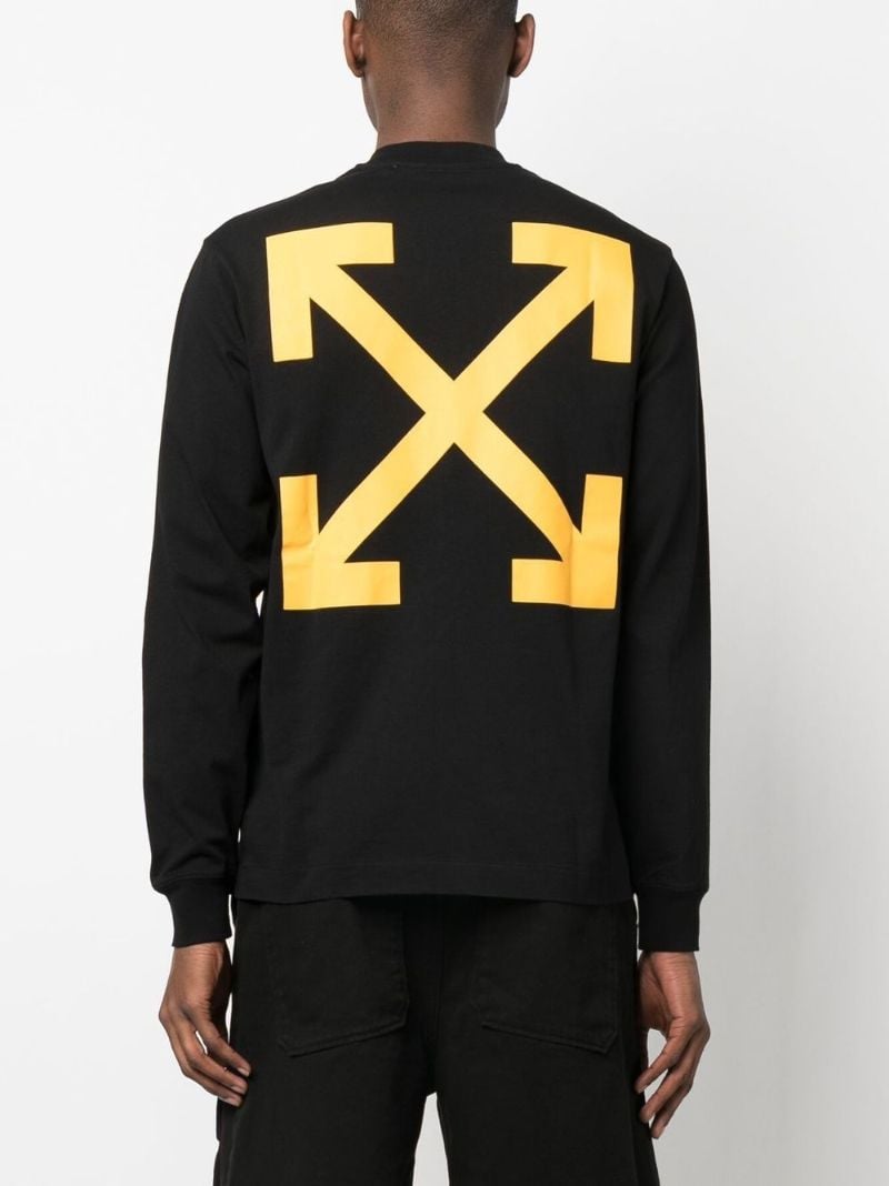 Black Graphic Print Cotton Sweatshirt