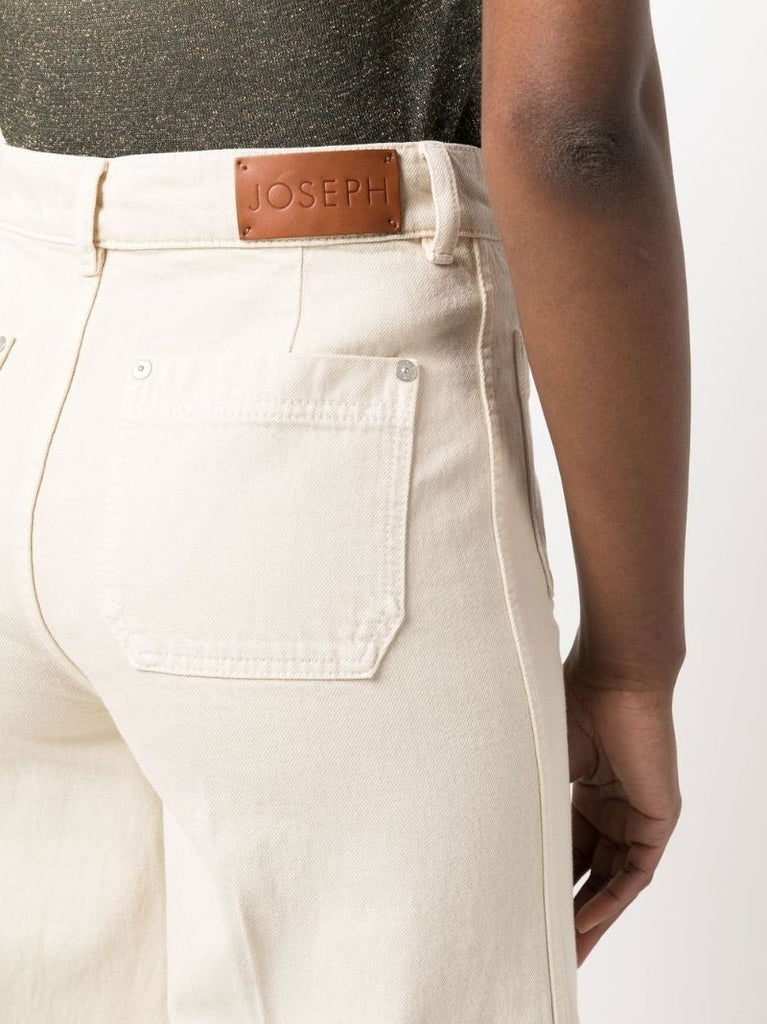 Neutral Wide-leg Denim Jeans