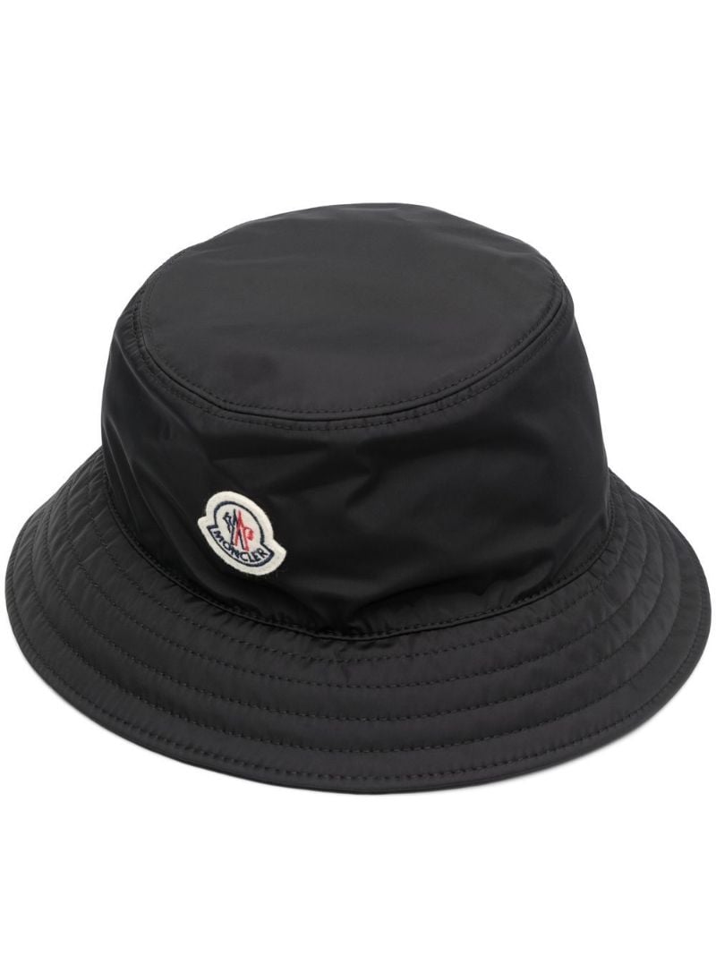 Black Logo-appliquÃ_x0083_Â© Bucket Hat