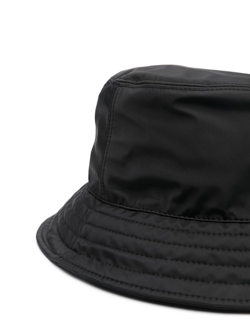 Black Logo-appliquÃ_x0083_Â© Bucket Hat