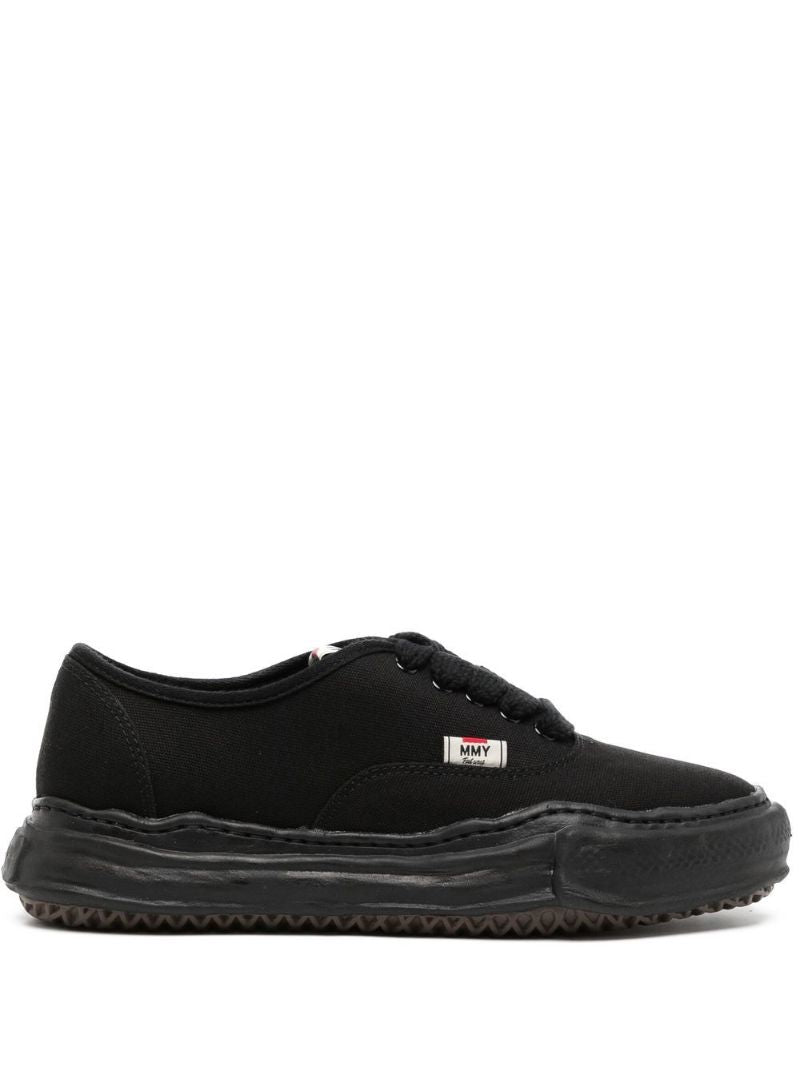 Black Baker Canvas Low-top Sneakers