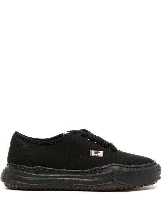 Black Baker Canvas Low-top Sneakers
