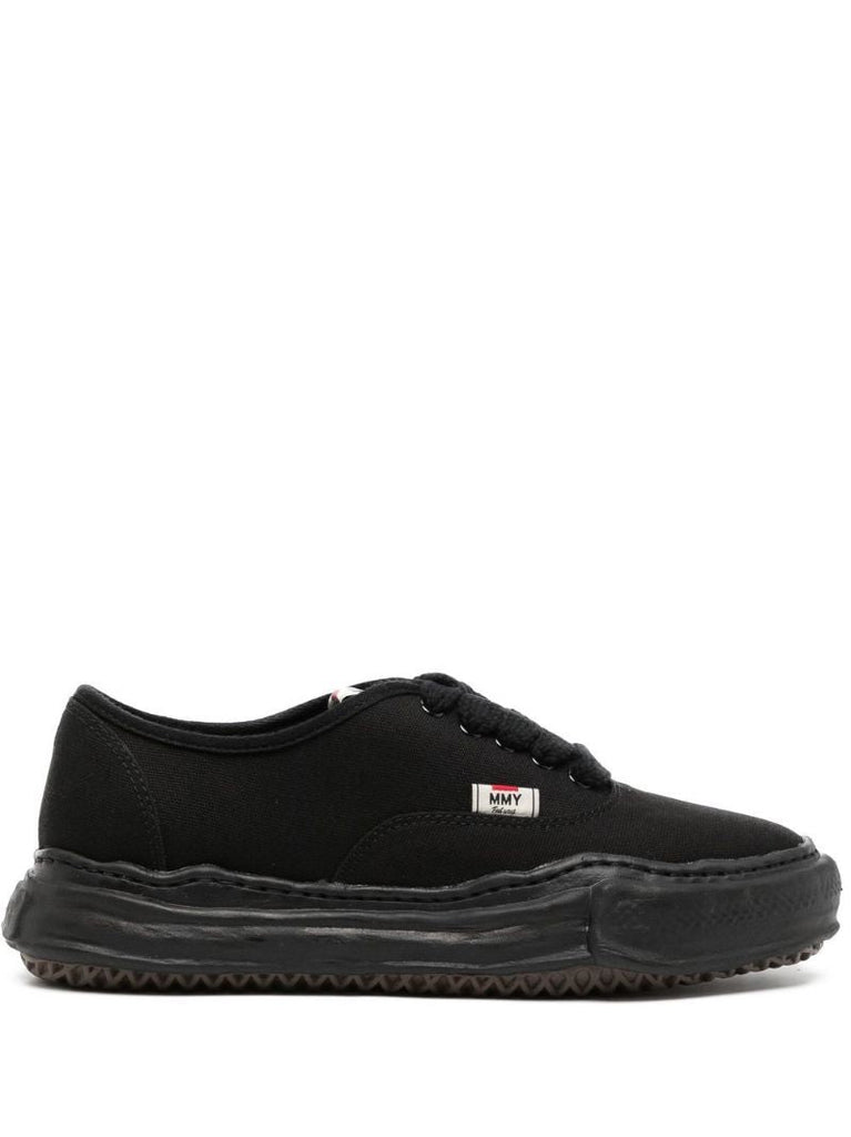 Black Baker Canvas Low-top Sneakers