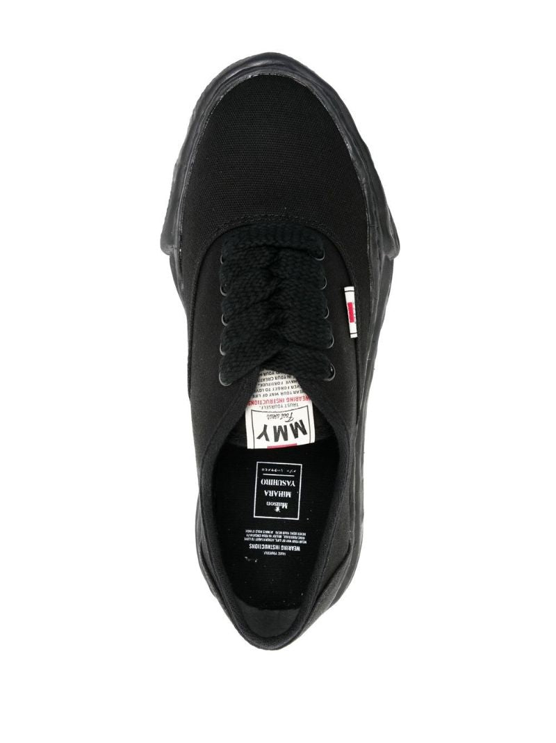 Black Baker Canvas Low-top Sneakers