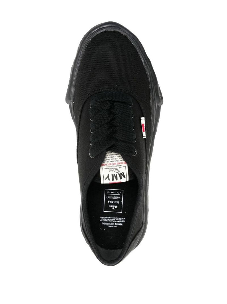 Black Baker Canvas Low-top Sneakers