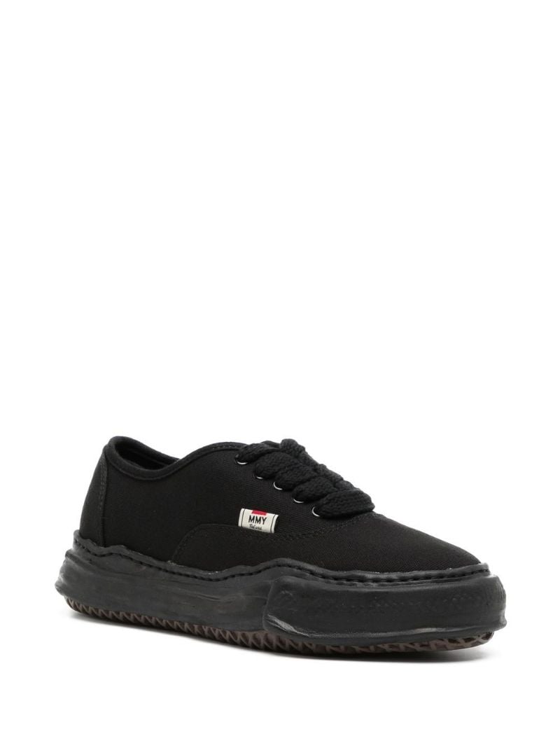 Black Baker Canvas Low-top Sneakers