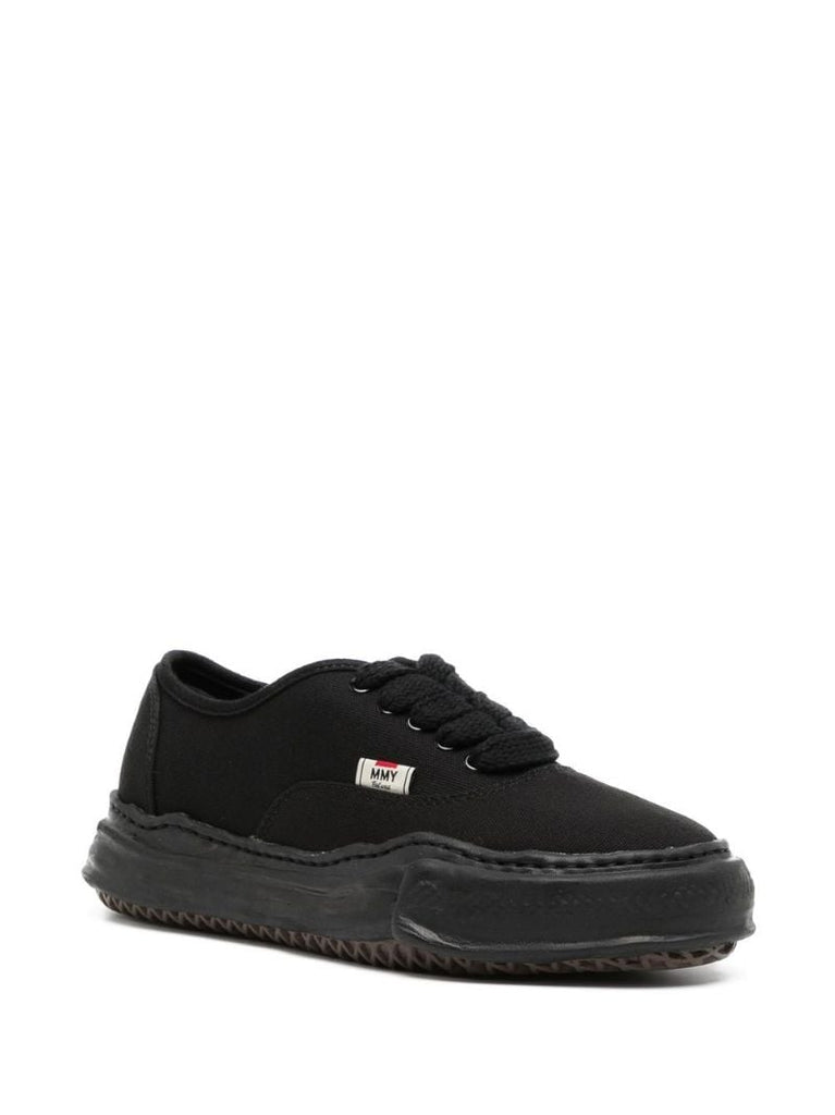 Black Baker Canvas Low-top Sneakers