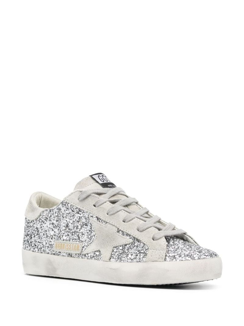 Silver Super-star Leather Sneakers